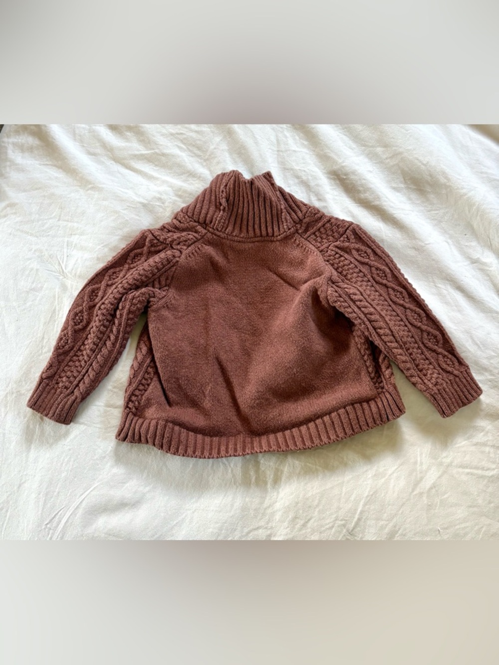 Janie and Jack Baby Cable Knit Shawl Collar
Cardigan size 12-18 months - Picture 4 of 6